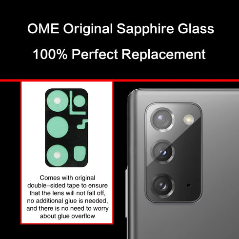 2PCS for Galaxy note 20 Back Rear Camera Lens Glass Replacement kit, ASDAWN Back Lens Glass for Samsung Galaxy note 20 6.7 inches All Carriers wit...