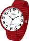 Blekon Collections New Super Large Face Stretch Band Japanese Movement PC21J Fashion Watch (Red)...