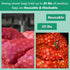 20 Pack Reusable Vegetable Storage Bags Mesh Storage Produce Bags, 20 lbs Capacity Onion Storage Washable Net Bags, 14” x 22”...
