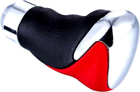 Arenbel Leather Gear Shifter Lever Speed Knobs Car Shift Stick Grip Handle Fit Most Auto Manual Transmissions, Red Black...