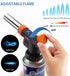 Butane Torch Kitchen Blow Lighter - Culinary Torches Chef Cooking Professional Adjustable Flame Shape Strength with Reverse Use for Creme, Brulee,...