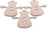 Christmas Wooden Crafts Hanging Ornaments Christmas Tree Decoration Unfinished Wood Cutouts for DIY Blank Slices to Paint (10PCs Snowman Style)...