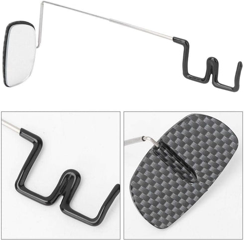Bicycle Mirror Outdoor Rode Bike Rear View Mirror Mountain Bike Back Mirrors Rear View Eyeglasses Sunglasses Rearview Mirrors 360 Degree Adjustabl...