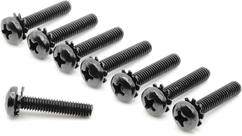 ReplacementScrews 1 Set of Metric Screws (Model RS-198358) Pan Head - Philips Drive - Black Plated (Pack of 8)...