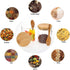 Kitchen Refrigerator Storage Containers Glass Spice Storage (2), transparent, WFC001...