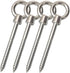 Hammock Hooks, 4Pack Heavy Duty Eye Screw in Stainless Steel Hammock Hooks 1300LB Capacity Swing Hardware for Yoga Hammock Swing Chair Indoor Outd...