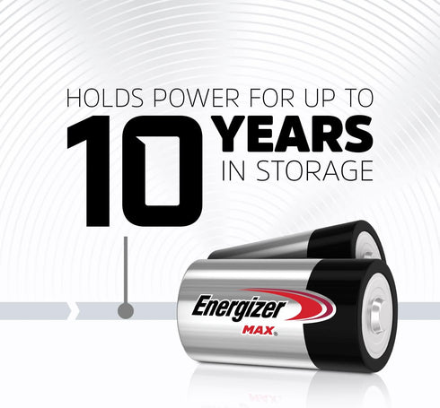 Energizer Max D Batteries, Premium Alkaline D Cell Batteries (8 Battery Count)...