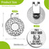 Best Dad by Par Golf Ball Markers, Men's Golf Accessories, Birthday Retirement Golf Gifts for Dad Husband Grandpa...