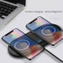 2 Pack Dual 15W Wireless Charger for Multiple Devices, 30W Fast Wireless Charging Pad/Mat for Apple iPhone, for AirPods, for Samsung Phone, for Go...