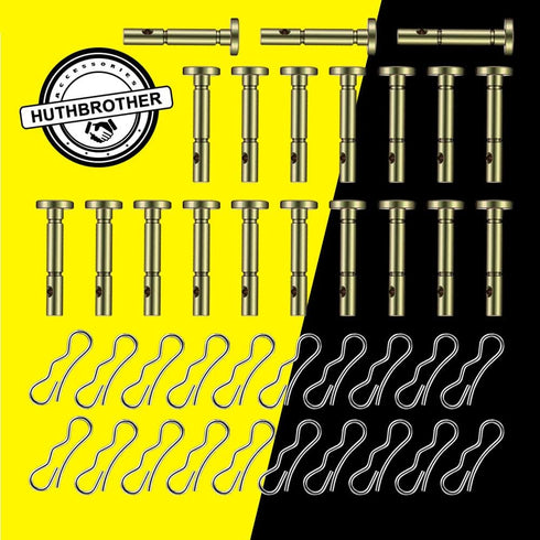 20 pcs 738-04124A Shear Pins + 20 pcs 714-04040 Cotter Pins Kit, Compatible with MTD Craftsman Cub Cadet Troy Bilt SnowBlowers 738-04124 738-05273...