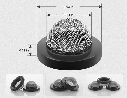 15 Pieces Stainless Steel Filter Hose Washers Inlet Hose Screen Washer Repair Kit for 5/8 inch Washing Machine and 3/4 inch Garden Hose Connector...
