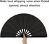 Maitys 2 Pcs Large Clap Fans for Line Dancing 13 Inches Folding Hand Rave Fan Nylon Cloth Foldable for Line Dancing Festival Craft Dance Decoratio...