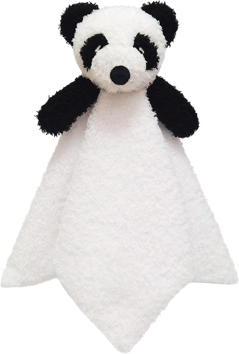 Baby White Panda Soft Stuffed Animal Security Blanket, Plush Panda Character Lovey Blanket, Baby Shower/Nursery Gift, Cuddly Newborn, Infant, Todd...