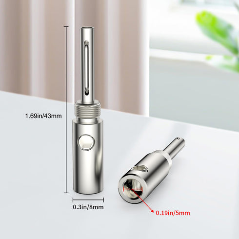 Viborg Speaker Banana Plugs Silver Plated, Screw Locking 4MM HiFi Speaker Connectors for Speaker Wire, Wall Plate, Home Theater, Audio/Video Recei...