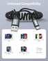 SUNGUY Coiled USB C Cable 3.3FT, USB A to USB C Charger Cable for Car, Android Auto USB-C Fast Charging Cord Compatible with iPhone15/15Pro/15Pro ...