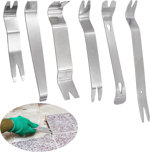 6 Pack Paver Removal Tool Steel Paver Extractor Tool for Garden Lawn Yard Patio Brick Block Replacement...