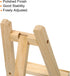 PATIKIL 7.9" Mini Wooden Easel Stand, 2 Pack Table Use Triangle Holder for Displaying Photos, Card, Canvases, Wedding, Wood Color...