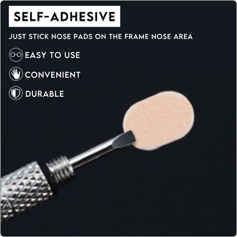 100 Pairs Soft Foam Nose Pads, Self Adhesive Nose Pads Anti-Slip Nosepads for Eyeglasses Sunglasses Reading Glasses, Comfortable and Protect The M...