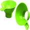 Arrow Home Products Canning Funnel, Lime - Two Pack - Large Opening for Transferring Fruits & Vegetables into Containers & Jars - with Vent Ribs f...