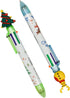 Maydahui 12PCS Christmas Multicolor Ballpoint Pen 6-in-1 Pens Retractable Priting Pen Snowman Reindeer Christmas Tree Santa Claus for Christmas Pa...