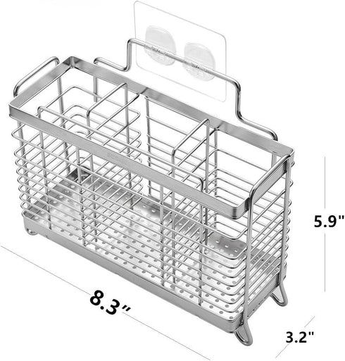 KESOL Utensil Holder Utensil Drying Rack Basket Holder with 3 Divided Compartments, Rust Proof...