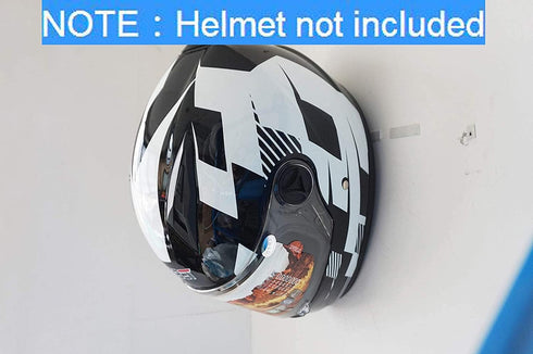 Pmsanzay 2/PK Helmet Holder Hook, Sturdy Helmet Display Rack, Wall Mounted Helmet Storage Rack Hanger, for Motorbike Jacket Wall Display Rack, Sta...