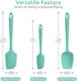 U-Taste Silicone Baking Spatula Set: 480ºF High Heat Resistant, Food Grade Flexible Rubber Kitchen Cooking Mixing Scraper, Food Grade Seamless Ute...