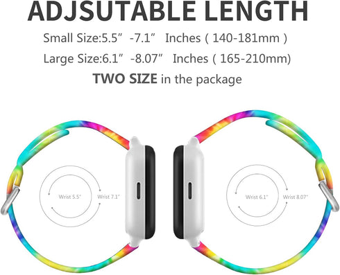 Compatile with Gizmo Watch 3 2 1/Gabb 3 2 1/ T-Mobile Sync up,Cute Tie Dye Pattern Kids Bands for Boys Girls,Including Large & Small Size...