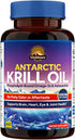 VITALITOWN Antarctic Krill Oil 1000mg, with Omega-3s EPA & DHA, Antioxidant Astaxanthin, No Fishy Odor or Aftertaste, Support Brain, Heart, Eye He...