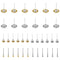 36 Pack Wire Wheel Brush Set, 1/8 Inch Shank Pure Brass and Stainless Steel Brush Kit Rotary Buffing Brush Wheel, Rust Removal Tool Set, Wire Pen ...