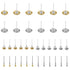 36 Pack Wire Wheel Brush Set, 1/8 Inch Shank Pure Brass and Stainless Steel Brush Kit Rotary Buffing Brush Wheel, Rust Removal Tool Set, Wire Pen ...