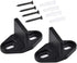 Barn Door Floor Guides, 2 Pack Sliding Door Bottom Guide Floor Mount, T Shape Track Guide Hardware, Black...