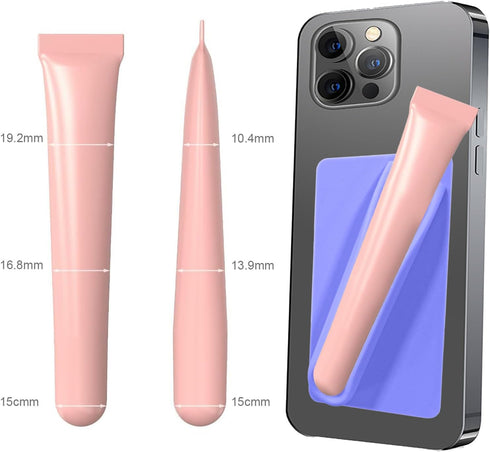 Silicone Lip Gloss Phone Case, Lip Holder for Back of Cell Phone Sleeve, Stylish and Convenient Grip-On Silicone Lip Balm Case for Most Smartphone...