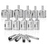 Diamond Hole Saw, 15 pcs Diamond Drill Bits Set Glass Drill Bit Extractor Remover Tools for Glass, Ceramics, Porcelain, Ceramic Tile (1/4"-2")...