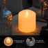 3x3 Flickering Flameless Candles Set of 1, 2AA Battery Life 600 Hours Battery Candles Flickering with Timer,3 inch Flameless Candles with Remote f...