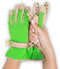Dig It Handwear - Women's Nail and Fingertip Protector Gardening Gloves - XL - Green Tan...