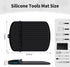 Silicone Griddle Tools Mat for Blackstone,16.9“ x 11.8" Spatula Mat with Drip Pad,Heat-Resistant Grill BBQ Caddy Utensils Holder for Kitchen,Cooki...