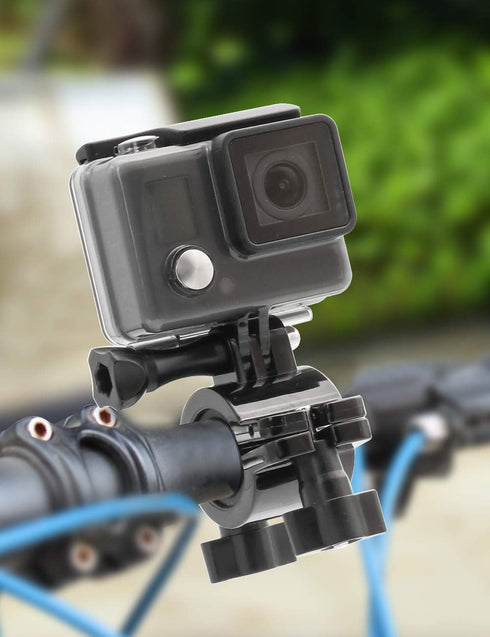 Pipe clamp Mount, Bike Handlebar Camera Mount for GoPro Hero 9/8/7/6/5/4/3+/3/2/1...