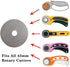 Rotary Cutter Blades 45mm 10 Pack by KISSWILL, Fits Fiskars, Olfa, Martelli, Dremel, Truecut, DAFA Rotary Cutter Replacement for Quilting Scrapboo...