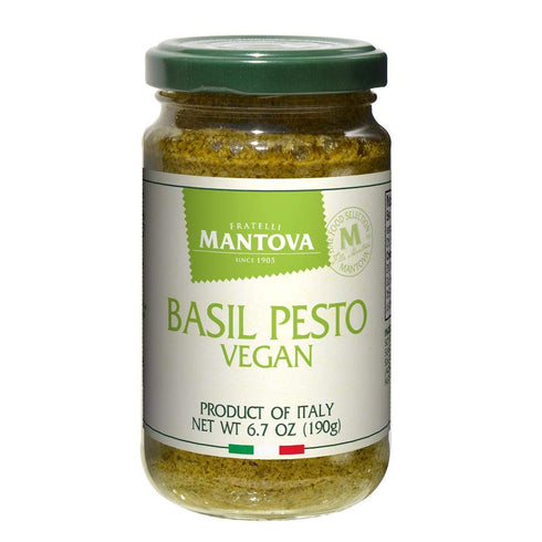 Mantova Vegan Basil Pesto, 6.7oz (Pack of 2), Product of Italy...