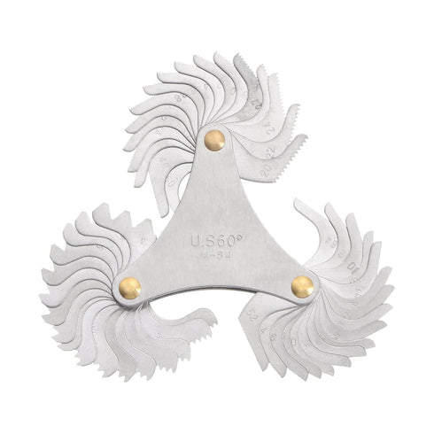 America SAE Type 4-84 Screw Thread Pitch Gauge Tool Pitch Cutting Gauge Caliper Gauges Measuring Tool for Industrial Measurement...