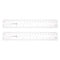 2pcs Film Flexible Ruler 8 Inch 0.1mm Scale PET Plastic Folding Straight Ruler Calibration Soft Ruler Measuring Tool for Factory, Transparent...