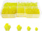 Yellow Bicone Glass Beads for Jewelry Making, Faceted Crytal Spacer Beads for Bracelet Necklace Earring (3mm 4mm 6mm 8mm Mixed Sizes, 1040pcs)...
