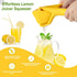 Lemon Squeezer, Effortless Manual Flat Lime Juicer Squeezer, Hand Citrus Press, Folds Design For Saving Space Storage, Easy to Make Juice From Lem...