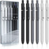 Gel Pens,6 Pcs 0.5mm Fine Point Black Ink Pens With Smooth Writing,Quick Dry Pens For Journaling,Nurse Aesthetic Pens,Office School Supplies for M...