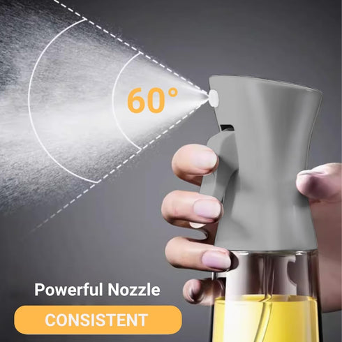 Oil Sprayer for Cooking - 180ml Glass Olive Oil Sprayer Mister with Brush, Olive Oil Dispenser Bottle, Thick Glass, Kitchen Gadgets Accessories(Gr...