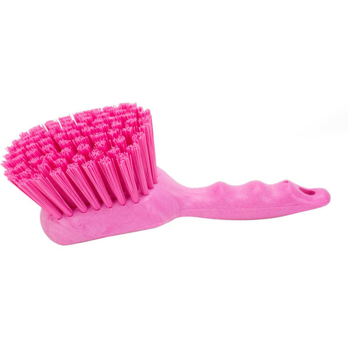 SPARTA 40541EC26 Plastic Scrub Brush, Utility Brush, Kitchen Brush With Hanging Hole For Cleaning, 8 Inches, Pink...