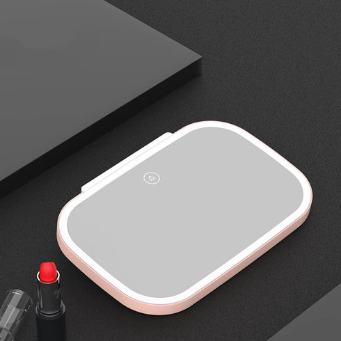 Car Visor Vanity Mirror with LED Lights USB Rechargeable Travel Makeup Mirror 3 Light Mode Sun Visor with Touch Sensor Built-in Lithium Battery...