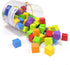 Foam Counting Blocks, 105 Pieces 1 Inch Soft Rainbow Math Counters Cubes, Math Manipulatives Preschool, Classroom Learning Supplies, Stacking Bloc...