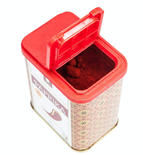 Gourmanity Spanish Hot Paprika Powder Tin, Premium Oak Wood Smoked Seasoning for Adding Depth, Flavor and Color to Your Dishes, Kosher, Gluten Fre...